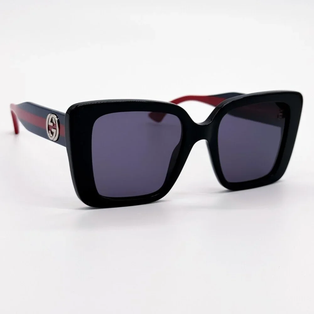 NEW GUCCI GG1861S 004 WOMEN SHINY BLACK SUNGLASSES GUCCI